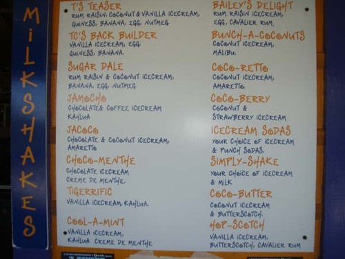 Milkshakes Place your order © Ian & Andrea Treleaven